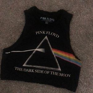 NWT Pink Floyd Crop Top Concert / Band Tee